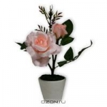 Кашпо с искусственным цветком"Роза" F1012